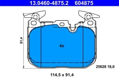 ATE — სამუხრუჭე ხუნდი წნ — MPN PN32003 — BMW 1 Series F20 (2011–2019) — ფოტოს ჩვენება 2